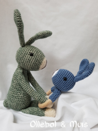 crochet green rabbit