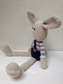 Crochet bunny boy