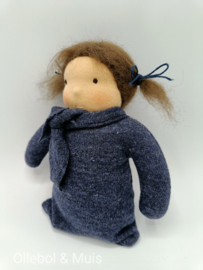 Knuffelpopje blauw