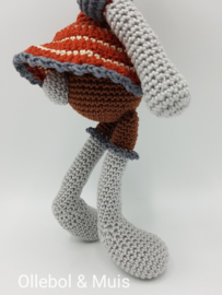 Crochet bunny earth tones