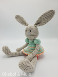 Crochet bunny pastel