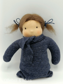 Knuffelpopje blauw