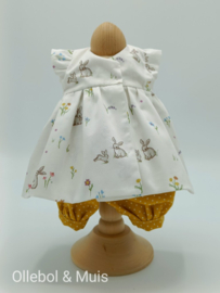 Doll dress with bloomer