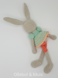 Crochet bunny pastel