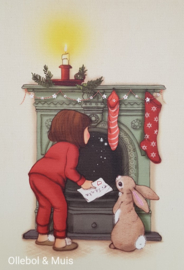 Belle & Boo ansichtkaart Waiting for Christmas