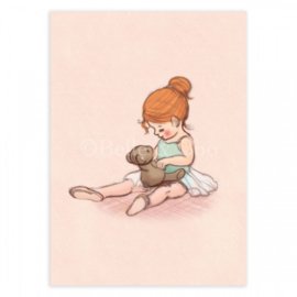 Belle & Boo postcard Teddy Bear