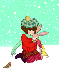 Belle & Boo ansichtkaart Winter Hug