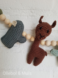 Stroller chain alpaca & cactus