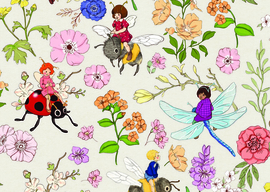 Belle & Boo ansichtkaart Secret garden green