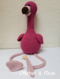 Custom order Flamingo met muziekdoosje