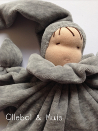 Grey butterfly doll