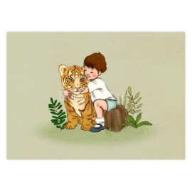 Belle & Boo ansichtkaart  Tiger Cub