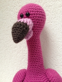 Crochet flamingo