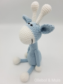 Crochet giraf ice-blue