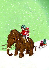 Belle & Boo ansichtkaart Winter Woolly