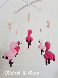 Muziekmobiel flamingo's