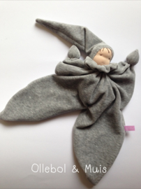 Grey butterfly doll