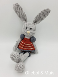 Crochet bunny earth tones