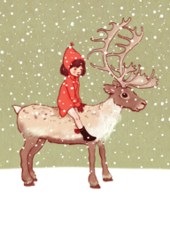 Belle & Boo ansichtkaart Me & My Reindeer
