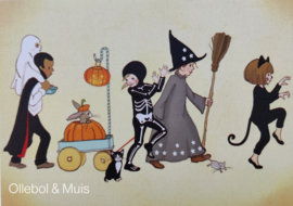 Belle & Boo ansichtkaart  Halloween Parade
