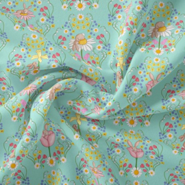 Spring Bunny Damask