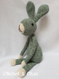 crochet green rabbit