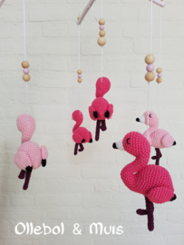 Muziekmobiel flamingo's