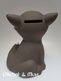 Money box Fox Cesar warm grey