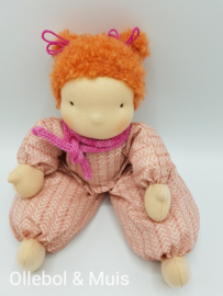 Soft doll Slappe Lijs pink red hair