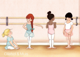 Belle & Boo ansichtkaart Ballet class