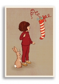 Belle & Boo ansichtkaart Christmas Stocking