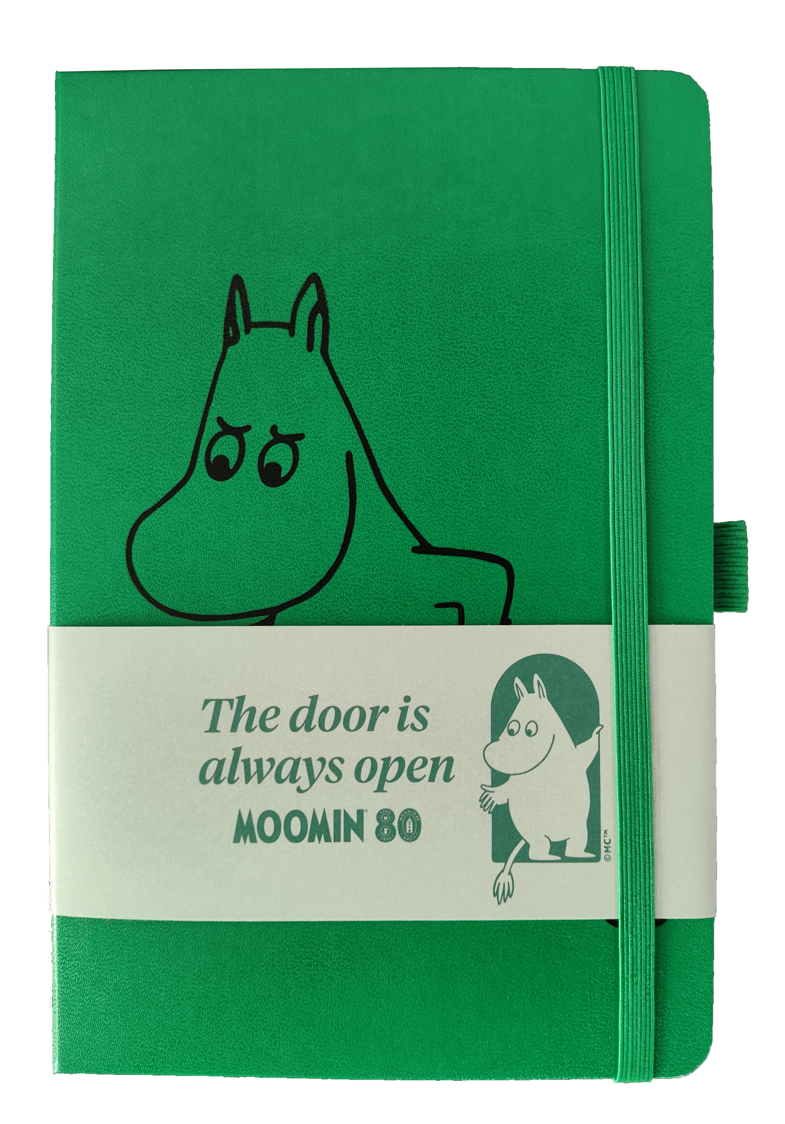 Notebook Moomin80 A5 donker groen