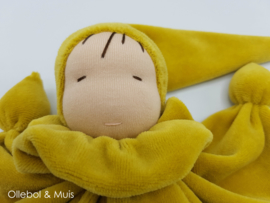 Butterfly doll ochre / mustard yellow