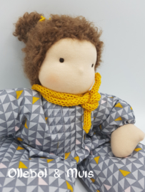 Waldorf cloth doll, soft cotton body