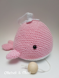 Music box whale pink