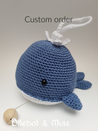 Custom order muziekdoosje walvis