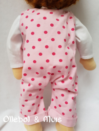 Pink Jumpsuit waldorf doll 15/16 inch