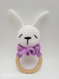 Rattle / teether rabbit