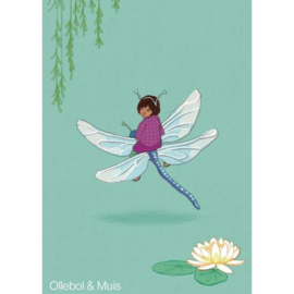 Belle & Boo postcard Dragonfly