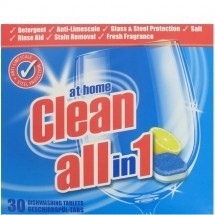 At Home Clean 30 Vaatwastabletten – All in 1