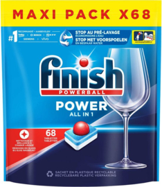 Finish Power All in One Regular Vaatwastabletten - 68 Stuks