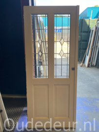 nr. e773 set moderne glas in lood deuren