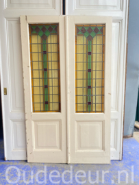 nr. e779 set glas in lood deuren