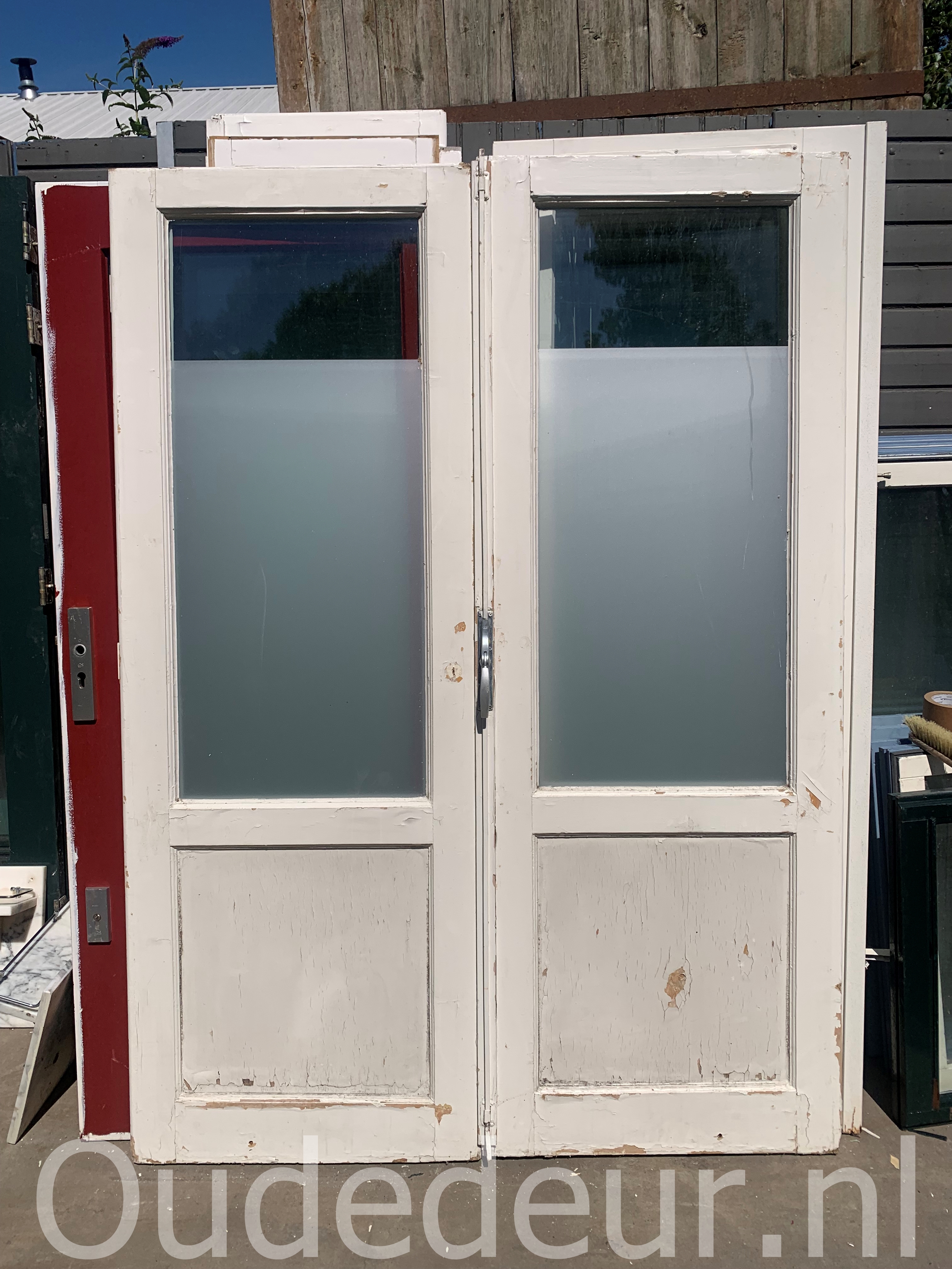 nr. set128 stolpset deuren met glas