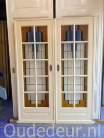 nr. e783 set glas in lood schuifdeuren