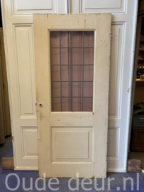 nr. GL642 glas in lood deur roze