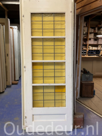 nr. GL861 deur met geel glas in lood