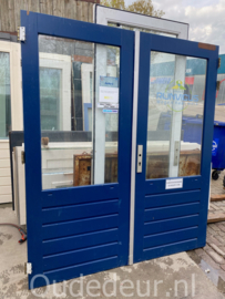 nr. set366 set schuurdeuren met draadglas