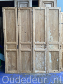 nr. set339 drie gelijke sets oude geloogde deuren