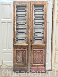 nr. set901 stel antieke deuren met staal